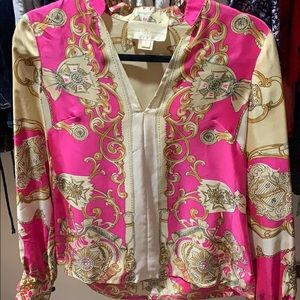 Julie Brown 100% Silk Blouse